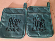 Oven mitts set of 2