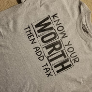 Know your worth then add tax